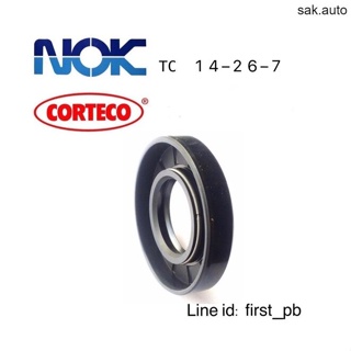 ซีลยาง/oil seal ซีลนำ้มันTC 14-26-7 NOK 1ชิ้น SA BTS