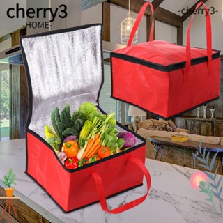 Cherry3 กระเป๋าถือ มีฉนวนกันความร้อน สําหรับใส่อาหาร ปิกนิก กลางแจ้ง