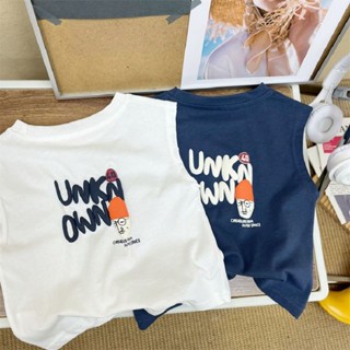 พร้อมส่ง ขายดี เสื้อยืดลําลอง แขนกุด ทรงหลวม เข้ากับทุกการแต่งกาย แฟชั่นฤดูร้อน สไตล์เกาหลี ญี่ปุ่น สําหรับเด็กผู้ชาย 0-6 ปี 2023