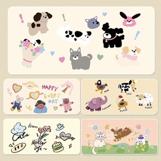 ✨【12 สี/แผ่นรองเม้าส์】แผ่นรองเม้าส์ 80x30x3 ซม. แผ่นรองเม้าส์ลายการ์ตูน Mouse Pad