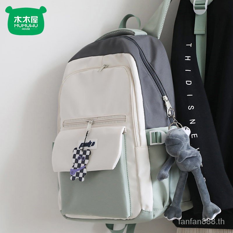 กระเป๋าเป้สะพายหลัง-กระเป๋านักเรียน-ขนาดใหญ่-จุของได้เยอะ-ที่ทนทาน-เข้ากับทุกการแต่งกาย-สไตล์ญี่ปุ่น-สําหรับผู้หญิง