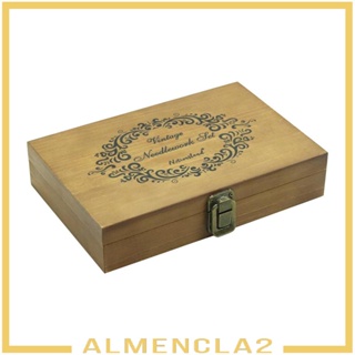 [Almencla2] กรรไกรเย็บผ้า สไตล์วินเทจ พร้อมกล่องเก็บไม้
