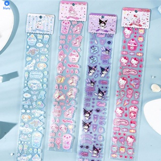 Sanrio Strip Sticker Creative Diy Pocket Account วัสดุ กันน้ำ แปะ การ์ตูน โน๊ตบุ๊ค 【bluey】