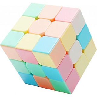 Moyu MoFang JiaoShi Macaron Meilong 3x3 ลูกบาศก์มายากลไร้สติกเกอร์ MFJS Meilong 3x3x3 Cubing Classroom Meilong 3x3 Macaron Speed Cube