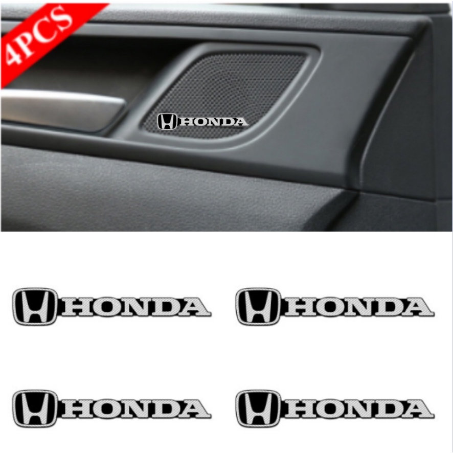 สติกเกอร์ตกแต่งคอนโซลกลางลําโพงเครื่องเสียงรถยนต์-สําหรับ-honda-civic-crv-fit-type-infinite