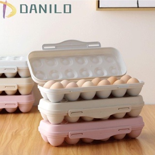 Danilo กล่องเก็บไข่ 12 ช่องแบบพกพาหลากสีสัน