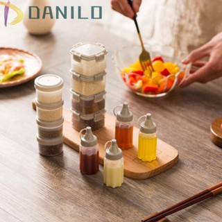 Danilo ขวดบีบเครื่องเทศกล่องเครื่องปรุงแบบพกพา 4 ชิ้น / ชุด