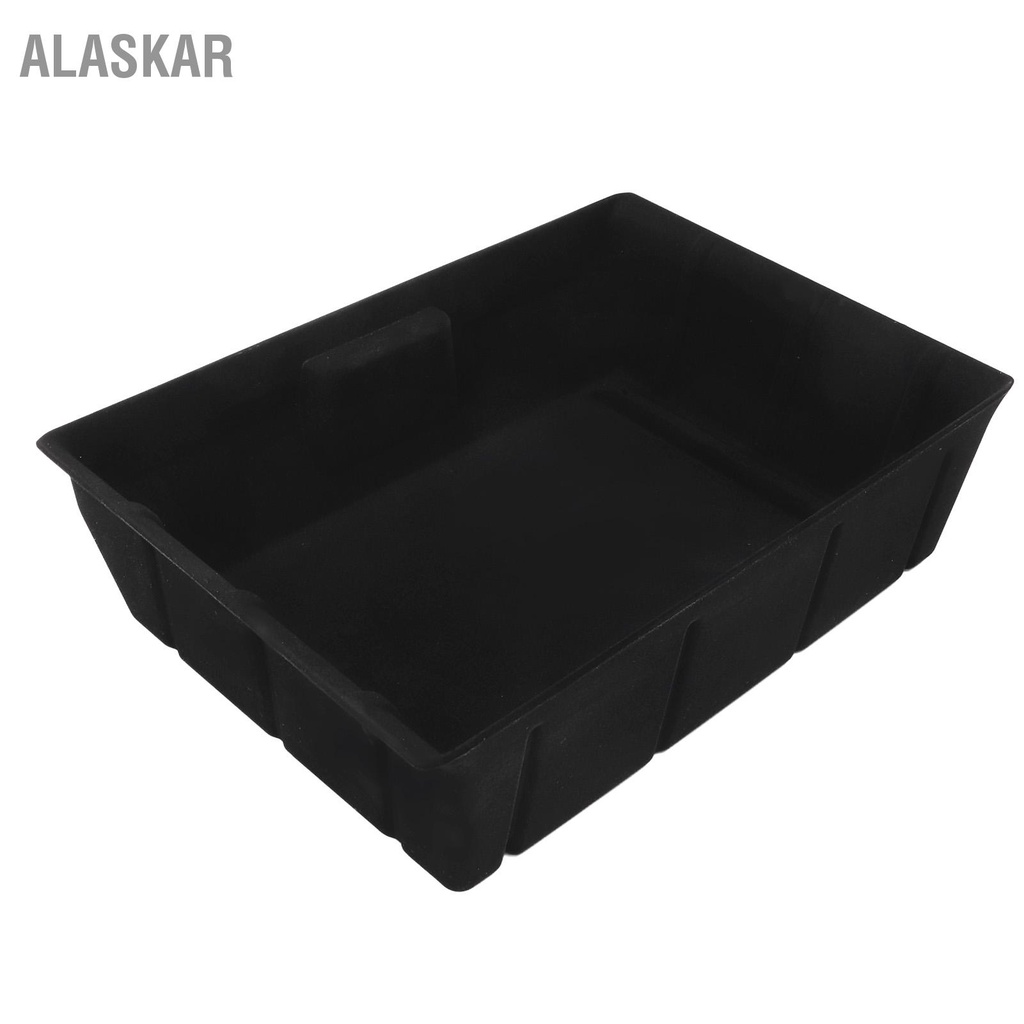 alaskar-กล่องเก็บของใต้ที่นั่ง-ออแกไนเซอร์-ถาดสองด้าน-flocking-replacement-สำหรับ-tesla-รุ่น-y-2020-2022