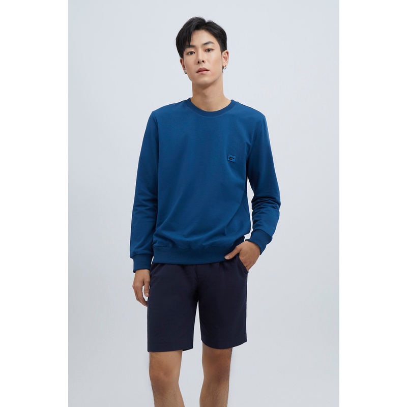 esp-เสื้อถักนิตโลโก้-ผู้ชาย-สีน้ำเงินเข้ม-logo-embroidered-sweatshirt-3672