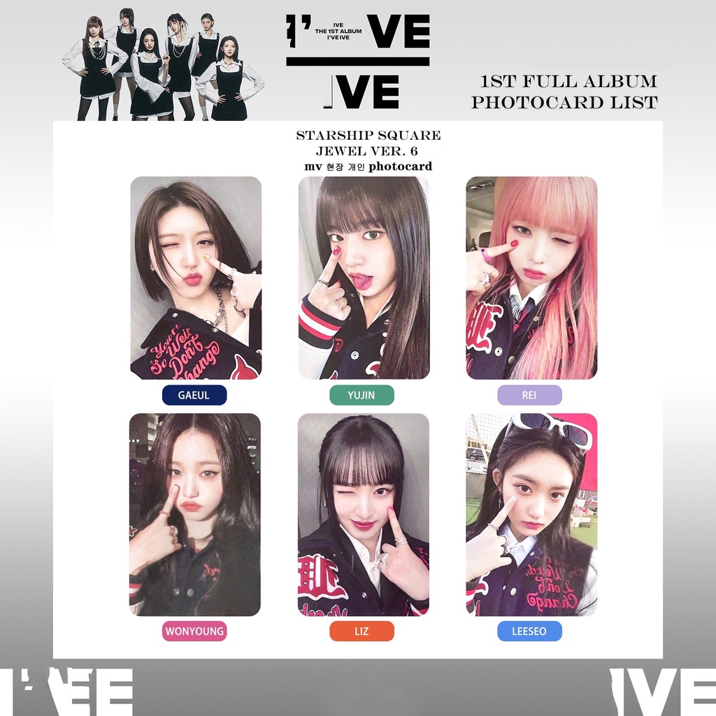 ive-1st-full-album-1ve-ive-starship-mv6-3-อัลบั้มการ์ด-โฟโต้การ์ด-selfie-wonyoung-yujin-gaeul-liz-rei-leeseo