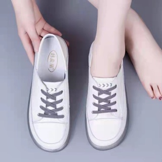รองเท้าผ้าใบ รองเท้ากีฬา รุ่น Lelaki Wanita สีขาว เหมาะกับใส่เดินทางกลางแจ้ง สําหรับผู้ชาย และผู้หญิง สินค้าพร้อมส่ง