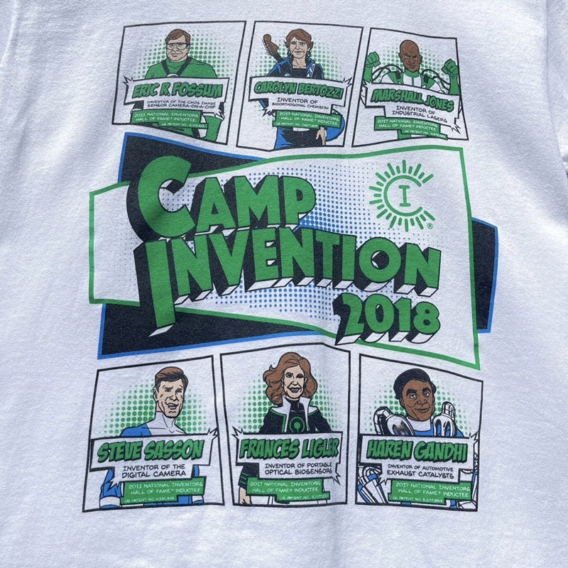 เสื้อยืดผ้าฝ้ายพิมพ์ลายcamp-invention-ลายหน้าหลัง