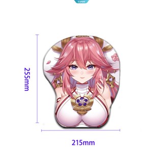 แผ่นรองเมาส์ ซิลิโคนเจล กันลื่น ลายการ์ตูนอนิเมะ Big Oppai 3D เซ็กซี่ [CAN]