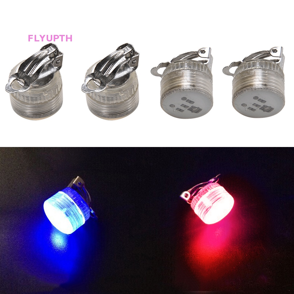 flyup-ต่างหู-led-สีฟ้า-สีแดง-สําหรับเต้นรํา-ต่างหูแบบติดหู-มีไฟกระพริบ-led-สีฟ้า-สีแดง-สําหรับทุกเพศ-ทุกวัย-ต่างหู-แบบคลิปหนีบ-มีไฟ-led