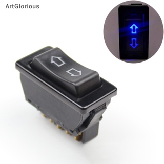 Art สวิตช์หน้าต่างรถยนต์ กระแสตรง 12V 20A 5 Pins สีฟ้า