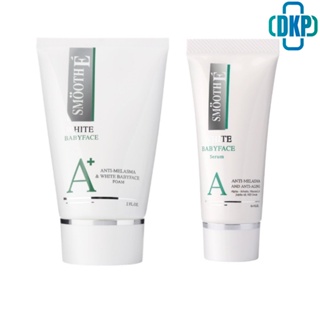 Smooth E Anti Melasma Mini Set Anti-Melasma &amp; White Babyface Foam 2 Oz.+Serum 0.4 Oz. [DKP]