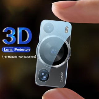 กระจกนิรภัยกันรอยเลนส์กล้อง 3D ทรงโค้ง สําหรับ Huawei P60 Pro 4G HuaweiP60 Huaweiy P60Pro P 60 Art 4G
