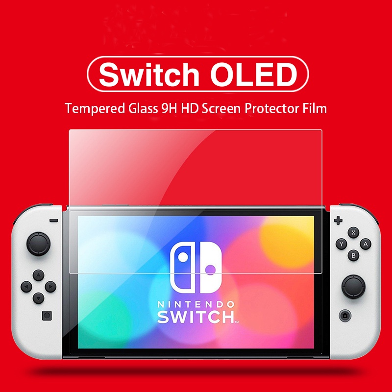 ฟิล์มกระจกนิรภัยกันรอยหน้าจอ-แบบแข็ง-สําหรับ-switch-oled-game-console-screen-cover