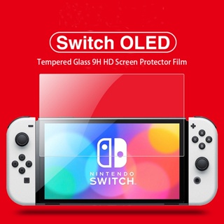 ฟิล์มกระจกนิรภัยกันรอยหน้าจอ แบบแข็ง สําหรับ Switch OLED Game Console Screen Cover