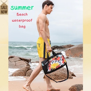 กระเป๋าเป้สะพายหลัง กันน้ํา แบบแยกแห้ง และเปียก เหมาะกับเดินชายหาด สําหรับเล่นกีฬา เข้ายิม
