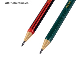 [attractivefinewell] ดินสอกด 2.0 มม. พร้อมไส้ปากกา สําหรับเครื่องเขียน ร่างภาพ TIV 1 ชุด