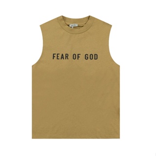 ✨ พร้อมส่ง ✨ Fear OF GOD FOG Season 8 เสื้อแขนกุด ทรงหลวม พิมพ์ลายตัวอักษร 1977 สําหรับผู้ชาย และผู้หญิง