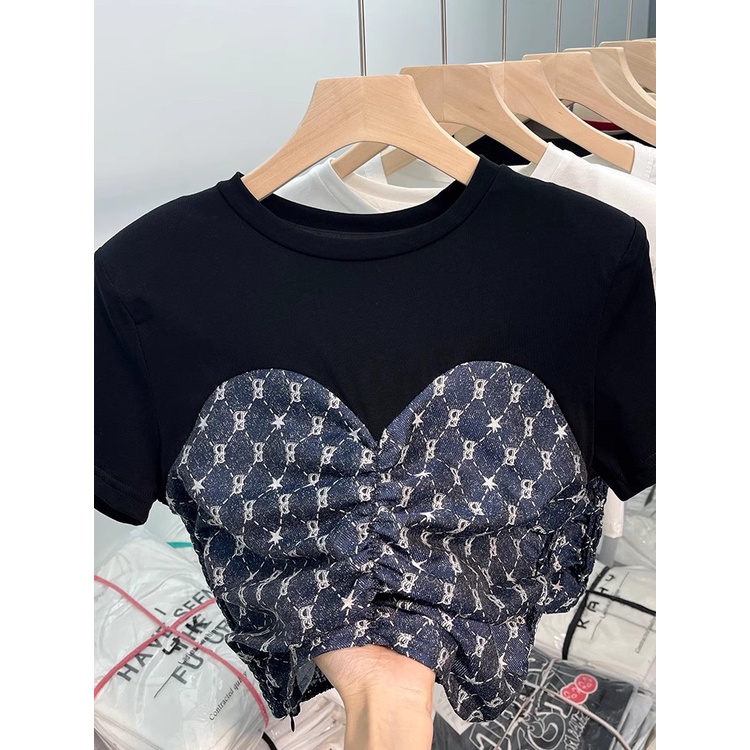 เสื้อยืดแขนสั้น-ผ้ายีน-เปิดไหล่-เซ็กซี่-เหมาะกับฤดูร้อน-สําหรับผู้หญิง-194x