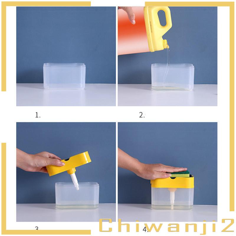 chiwanji2-เครื่องจ่ายสบู่-และฟองน้ํา-พรีเมี่ยม-2-in-1