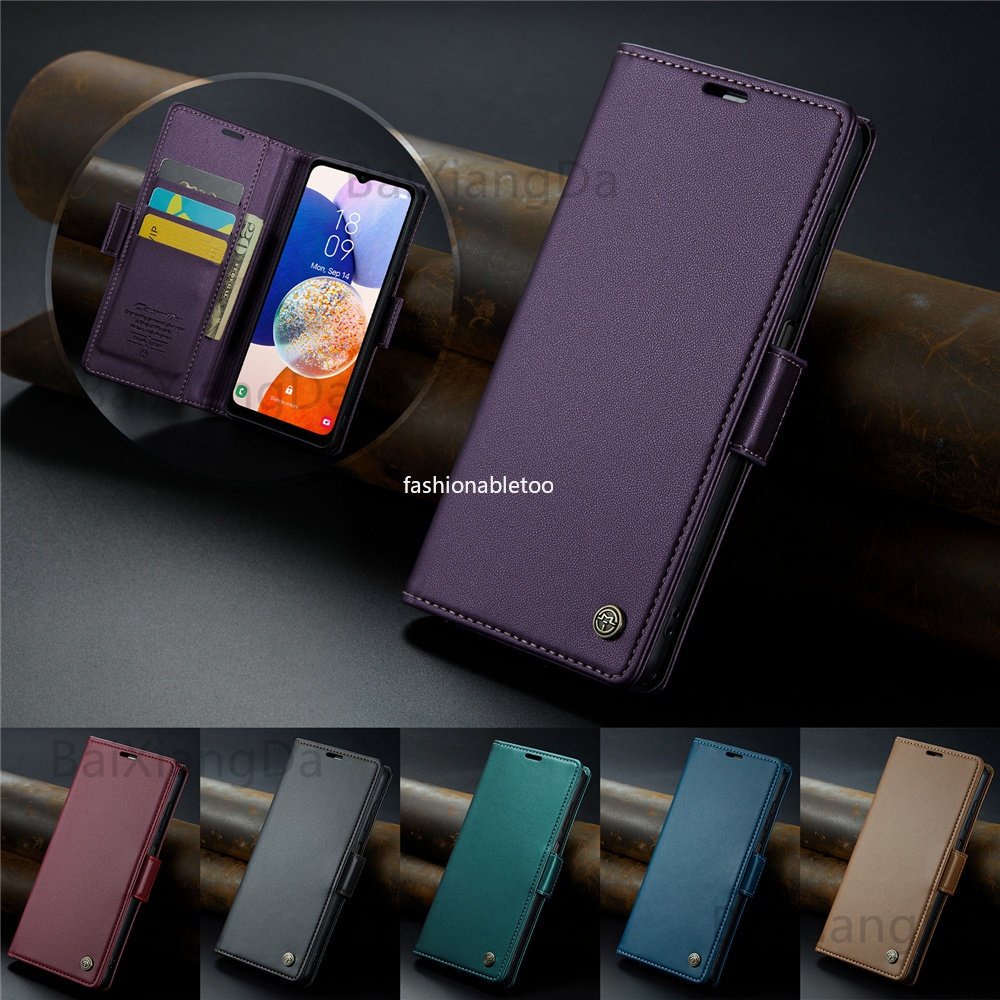 เคสโทรศัพท์หนัง-ผิวด้าน-ฝาพับแม่เหล็ก-กันกระแทก-พร้อมช่องใส่บัตร-สําหรับ-realme-c55-nfc-c-55-realmec55-nfc-realmec55nfc