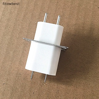 Fbth ซ็อกเก็ตแปลงเส้นใยแม่เหล็กไฟฟ้า 4 Pin สีขาว สําหรับเตาอบไมโครเวฟ QDD