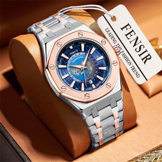 Fensir Brand Watch 2040 นาฬิกาข้อมือควอทซ์แฟชั่น หน้าปัดบอกปฏิทิน แนวสร้างสรรค์ สําหรับผู้ชาย