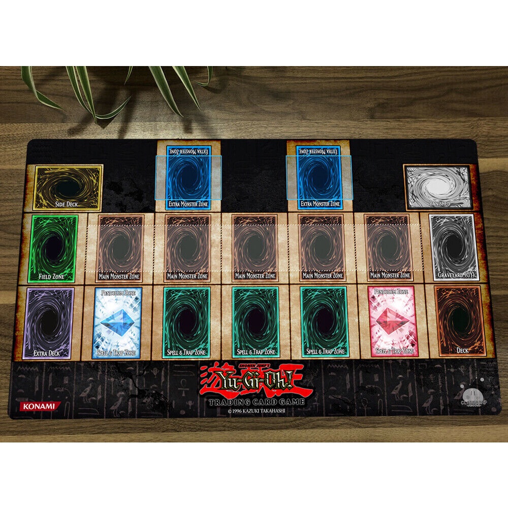 Yugioh! Playmat Master Rule 4 Link Zones CCG TCG แผ่นรองเมาส์เกมมิ่ง