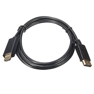 Rich2.br อะแดปเตอร์สายเคเบิล AV 1080P DP ตัวผู้ เป็น HDMI ตัวผู้ ความคมชัดสูง 18 ม. สําหรับคอมพิวเตอร์ แล็ปท็อป