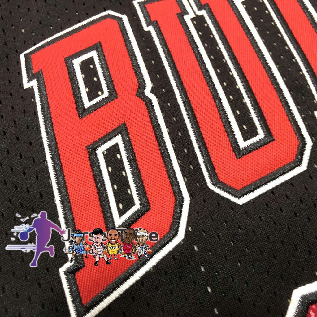 เสื้อกีฬาบาสเก็ตบอล-nba-chicago-bulls-91-denis-rodman-1997-98-สีดํา-สําหรับผู้ชาย-264073