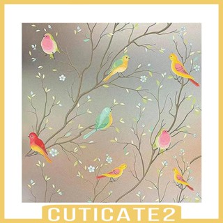 [Cuticate2] ฟิล์มติดกระจกหน้าต่าง รูปนก หลากสี ไม่มีกาว เพื่อความเป็นส่วนตัว สําหรับโรงแรม ห้องครัว ห้องน้ํา บ้าน