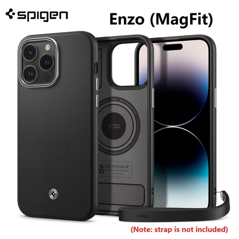 spigen-commercial-leather-case-magnet-ultra-hybrid-phone-casing-for-iphone-14-pro-max-iphone-14-13-iphone-13-pro-max-with-air-protector-shockproof-phone-cover