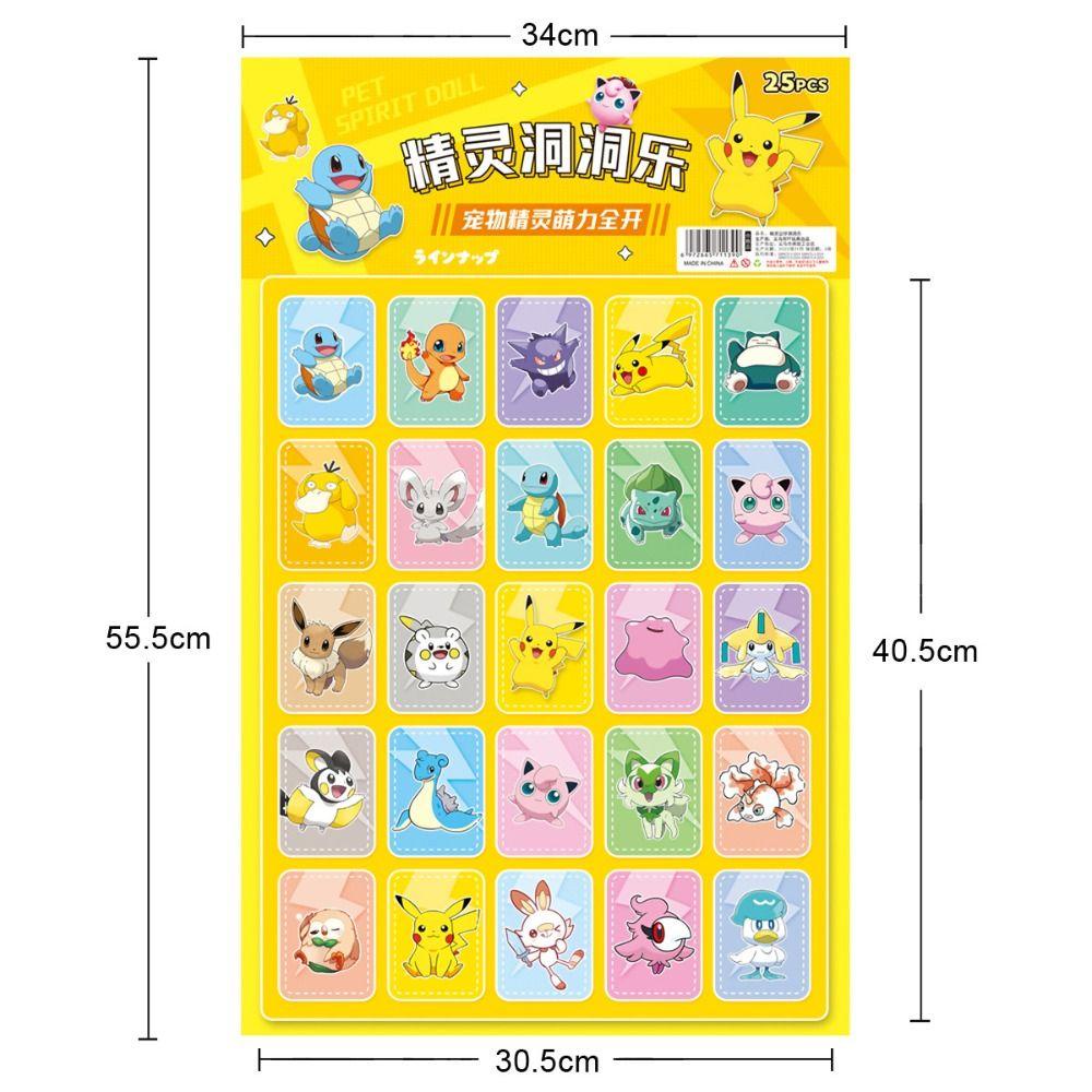 bo-โมเดลฟิกเกอร์พลาสติก-รูปการ์ตูนปิกาจู-คิตตี้-คิตตี้-คุโรมิ-ของขวัญคริสต์มาส-ของเล่นเสริมการเรียนรู้เด็ก-25-ชิ้น-ต่อชุด