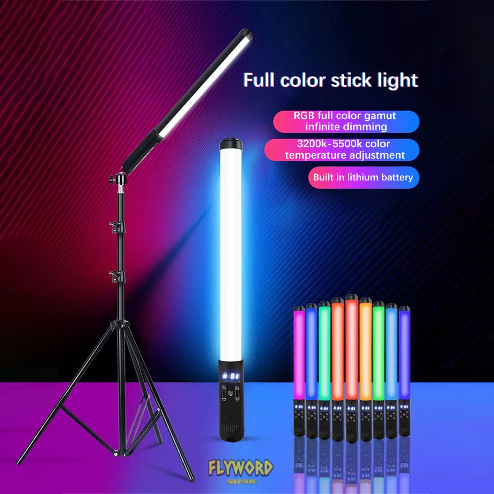 LED Stick Light RGB Handheld Fill Light Stick Photography Indoor Full
