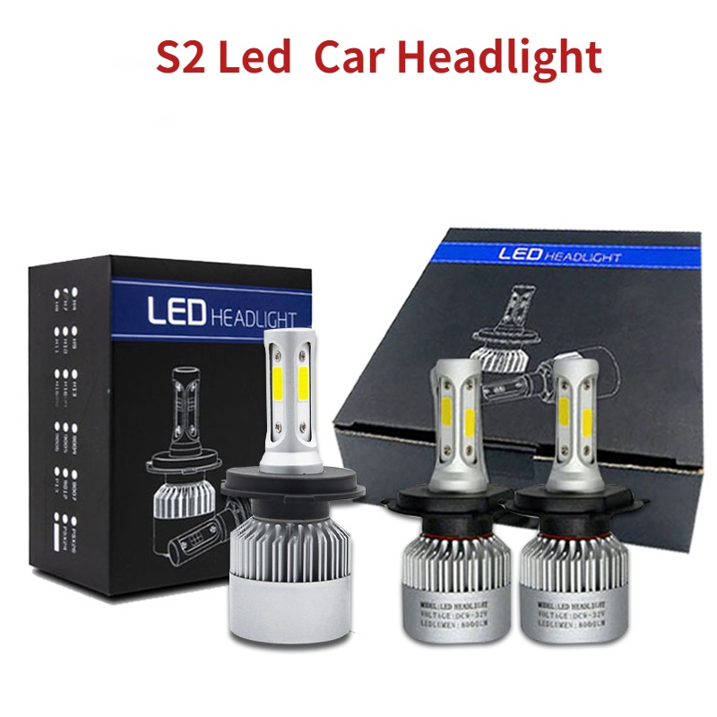 หลอดไฟหน้ารถยนต์-led-s2-h3-h11-9005-9006-h4-h13-สว่างมาก-4000lm-12v-36w-1-ชิ้น