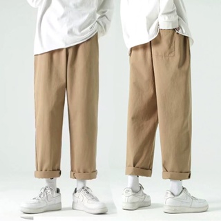 กางเกงผู้ชาย กางเกงขายาวลําลอง ทรงตรง ทรงหลวม พลัสไซซ์ แฟชั่นสไตล์เกาหลี สําหรับผู้ชาย ไซซ์ M - 5XL กางเกงขายาวผู้ชาย