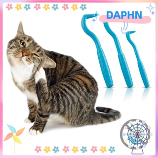 DAPHS เครื่องมือกําจัดหมัดสัตว์เลี้ยง เครื่องมือทําความสะอาด ปลอดภัย อุปกรณ์ดูแลสุนัข แมว สเตนเลส กําจัดฝุ่น เหาะด้าย หวีขนสัตว์เลี้ยง