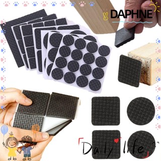 Daphne แผ่นโฟมรองขาเก้าอี้โซฟากันลื่นสีด ํา 1 / 4 / 9 / 16 ชิ้น