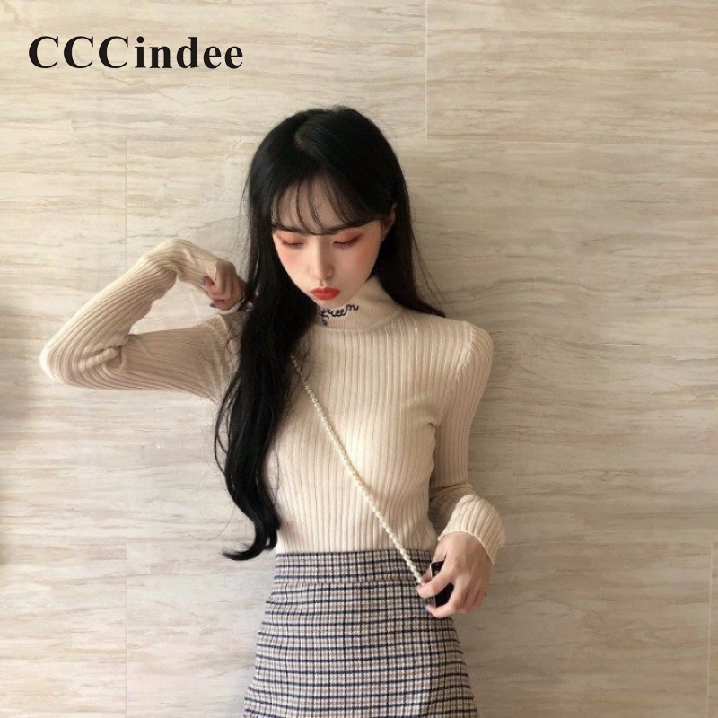 cccindee-เสื้อคาร์ดิแกน-แขนยาว-คอสูง-สีพื้น-เข้ากับทุกการแต่งกาย-แฟชั่นใหม่-สําหรับผู้หญิง-2023