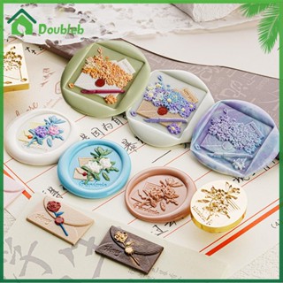 【Doub X ✮】แสตมป์ตราประทับ หัวทองแดง ลายตัวอักษร สวยหรู แบบสร้างสรรค์ สําหรับตกแต่งงานแต่งงาน ✮