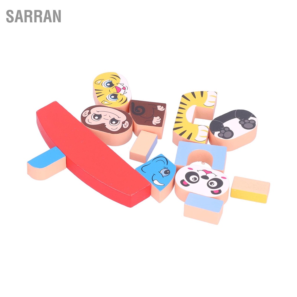 sarran-kids-animal-balance-blocks-ของเล่นไม้ซ้อนปริศนาเกมของเล่นพัฒนาสติปัญญา