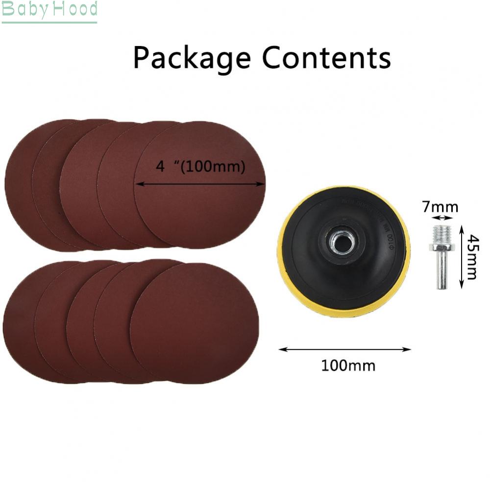 big-discounts-grinder-sandpaper-loop-abrasive-pads-cleaning-drill-adapter-sanding-disc-set-bbhood
