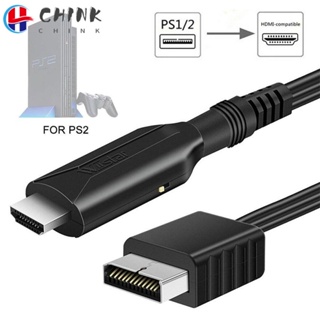 Chink อะแดปเตอร์สายเคเบิล PS2 เป็น HDMI PC HDTV Full HD PS2 PS1 เป็น HDMI
