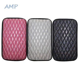 ⚡NEW 8⚡Armrest Pad Cover Accessories Bling Center Console Box Front PU Leather