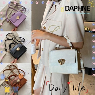Daphne กระเป๋าสะพายไหล่ลําลอง หนัง PU แฟชั่นสําหรับสตรี