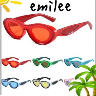 EMILEE แว่นตากันแดด UV400 ทรงเว้าโค้ง สไตล์ฮิปฮอป
